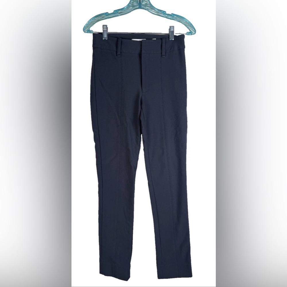 VINCE Stitch Front Seam Cotton Pants in Dark Gray -Women's Size 4 Career Work